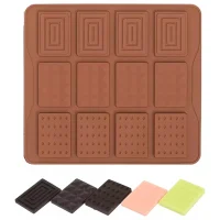 Molde 12 Espacios Chocolate 3 Formas