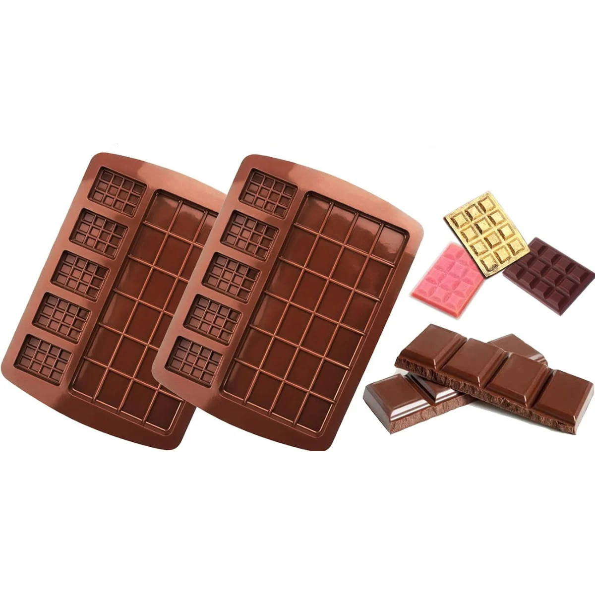 Moldes 29 Tabla+Cuadritos de Chocolate - Imagen 2