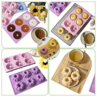 Moldes 6 Espacios Roscas Floral
