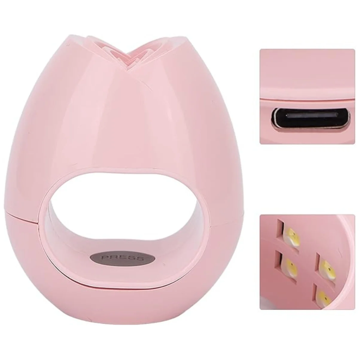 Lámpara de Uñas Mini Rosa UV LED - Imagen 3