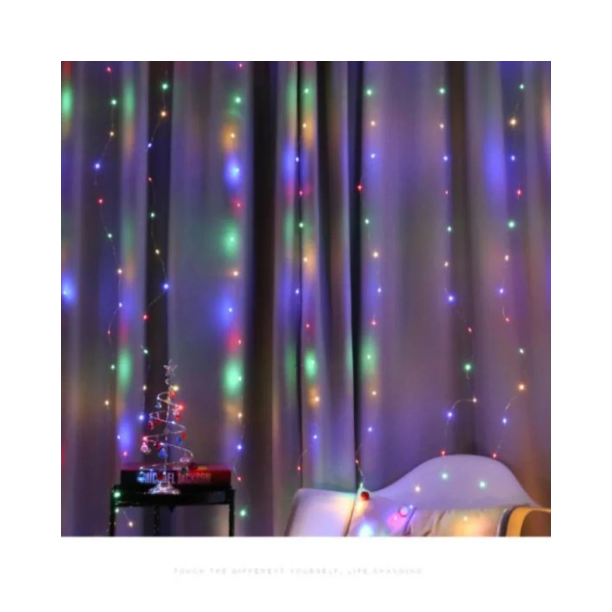 Luces de cortina multicolor de 200 LED - Imagen 3