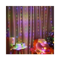 Luces de cortina multicolor de 200 LED