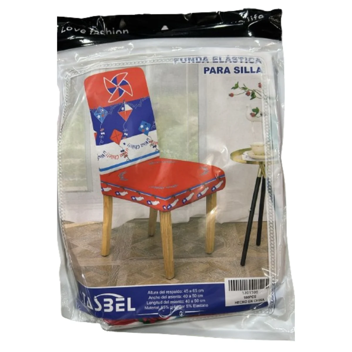 Set de 6 fundas para sillas Fiestas Patrias chilenas - Imagen 2