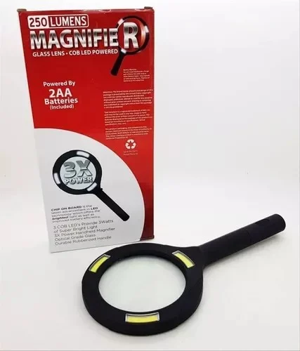 Lupa de mano con luz led ideal para lectura - Imagen 3