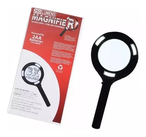 Lupa de mano con luz led ideal para lectura - Imagen 2