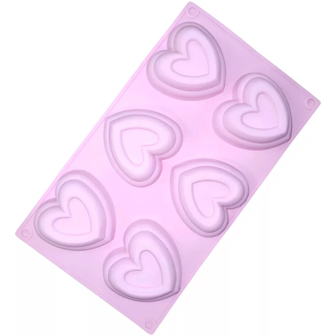 Moldes 6 Espacios Corazones con Relieve - Imagen 4