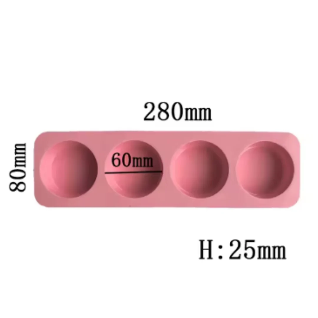 Molde redondo de silicona con 8 espacios - Imagen 3