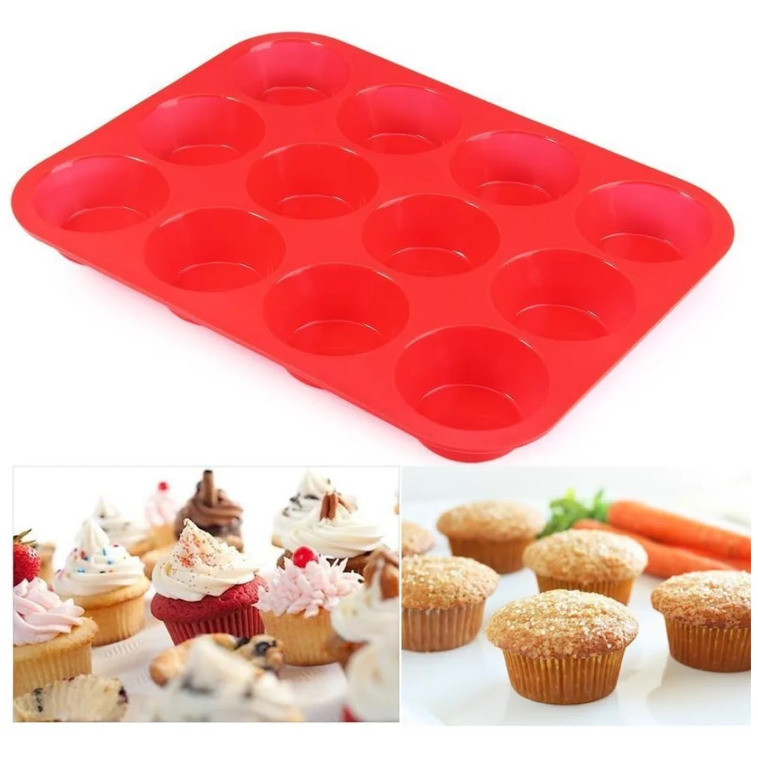 Moldes 12 Espacios Circulo para Cupcakes - Imagen 3