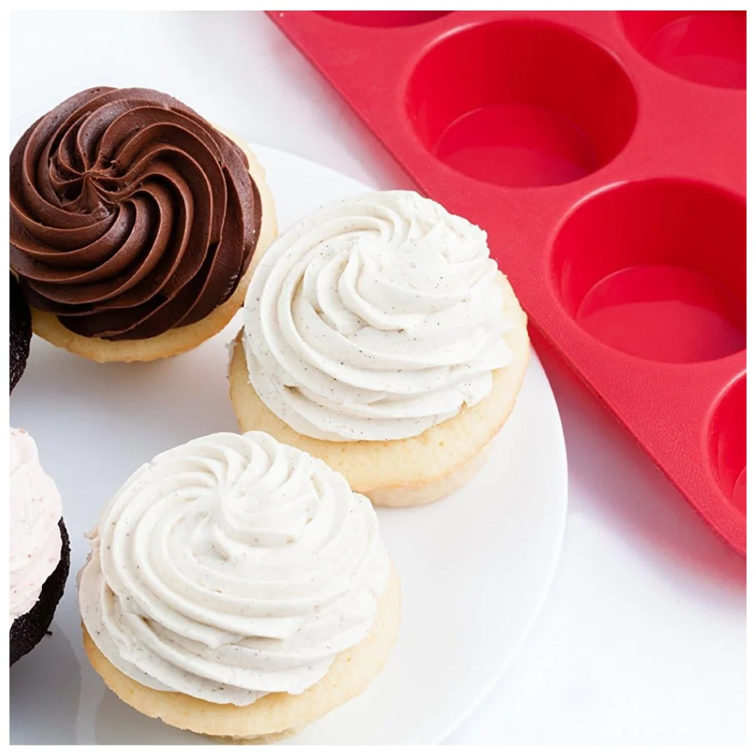 Moldes 12 Espacios Circulo para Cupcakes - Imagen 2