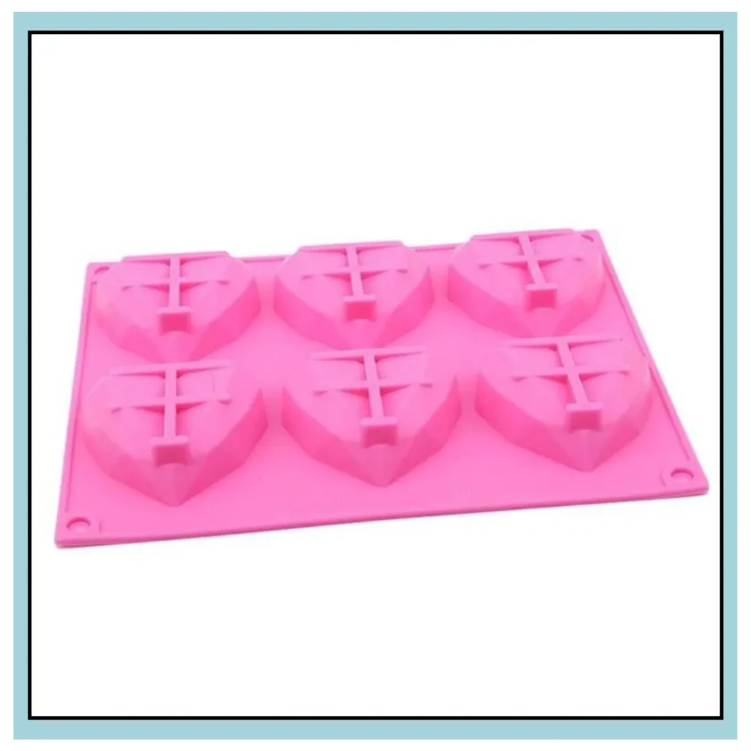 Moldes 6 Espacios Corazones Cruzados - Imagen 4