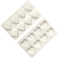 Moldes 6 Espacios Corazones Cruzados