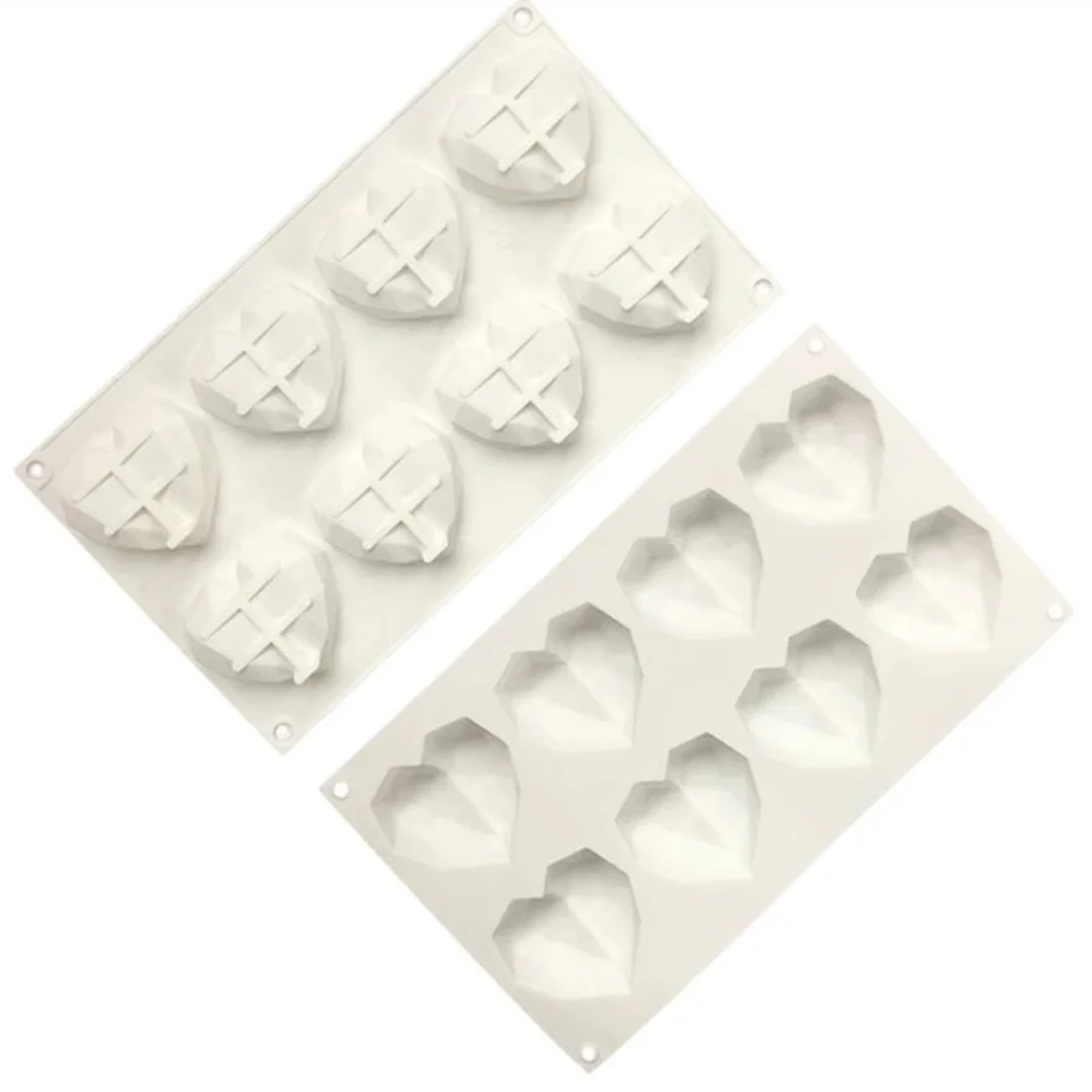 Moldes 6 Espacios Corazones Cruzados
