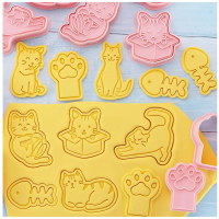 Cortadores Gatitos Para Galletas 8 unidades