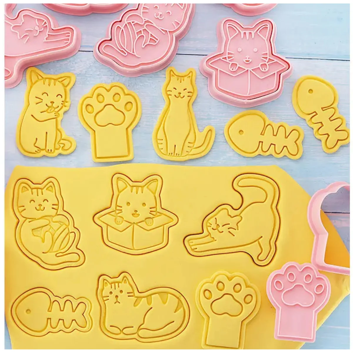 Cortadores Gatitos Para Galletas 8 unidades