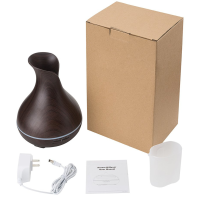 Humidificadora de Madera Estilo Oscuro