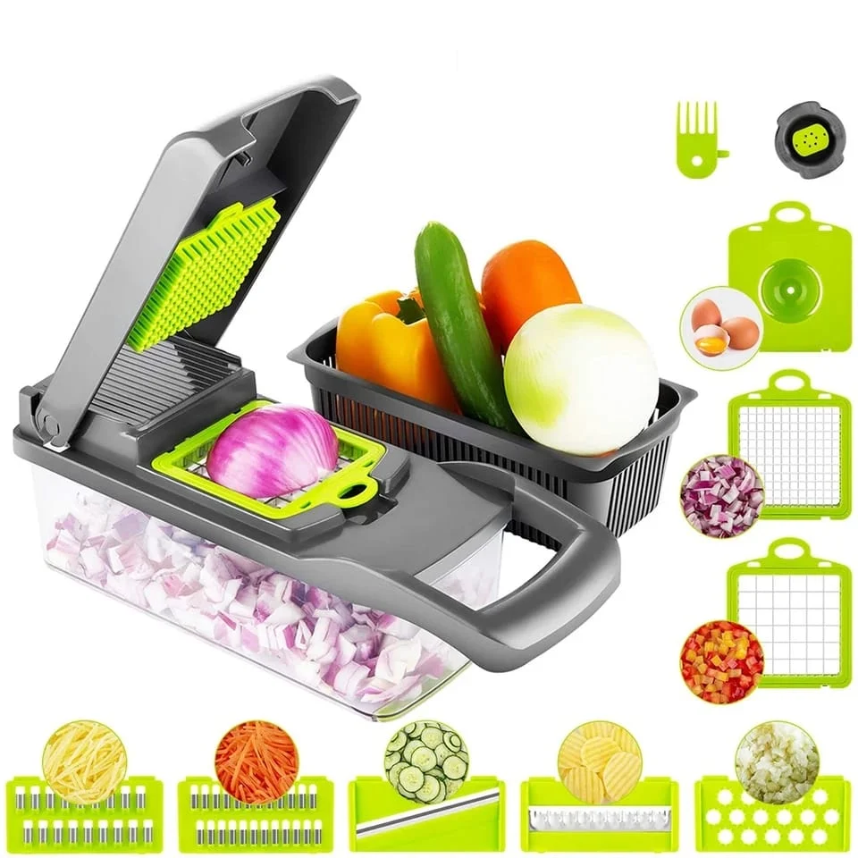Picador Cortador Verduras Nicer 14 En 1 - Imagen 3