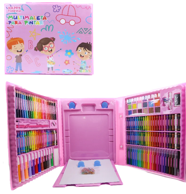 Set de arte y dibujo con estuche, 208 piezas - Imagen 3