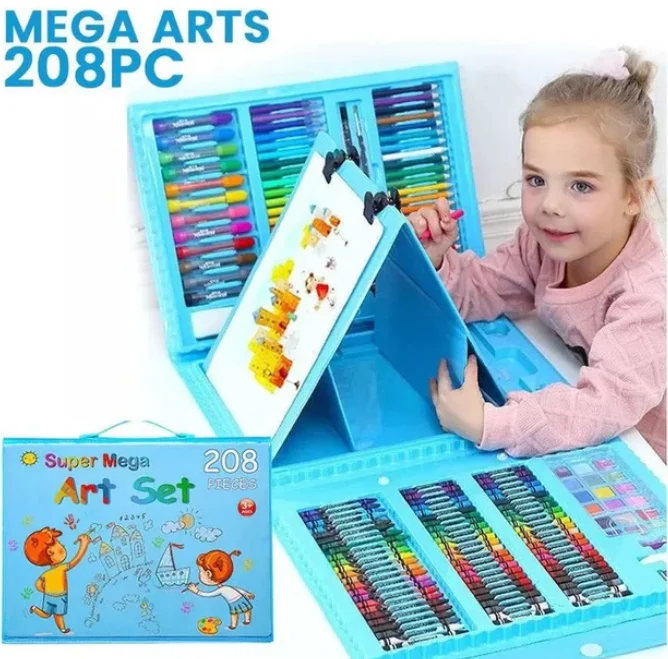 Set de arte y dibujo con estuche, 208 piezas - Imagen 2
